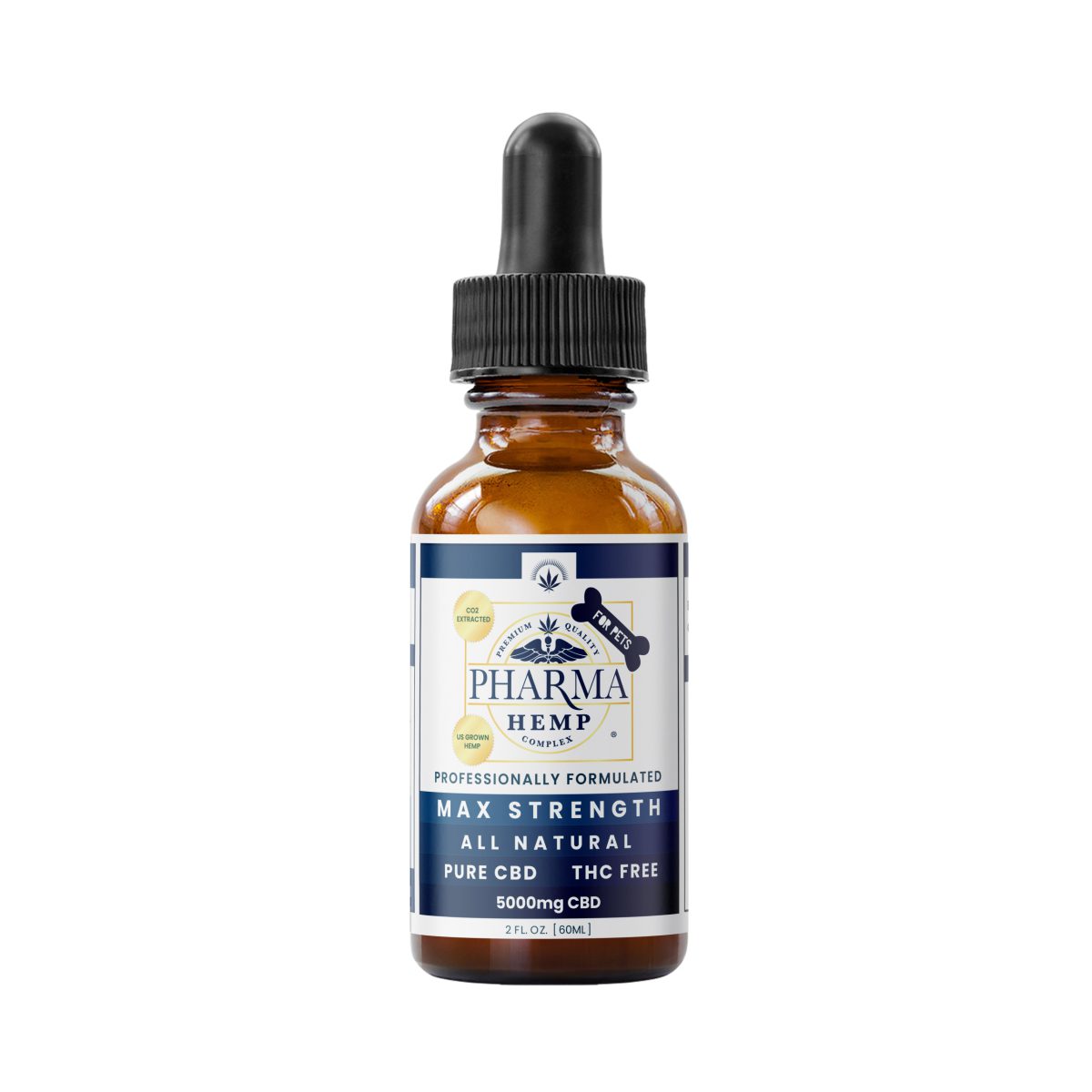 Pure CBD Tincture for Pets THC Free Max Strength